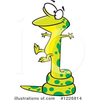 Royalty-Free (RF) Lizard Clipart Illustration by toonaday - Stock Sample #1226814