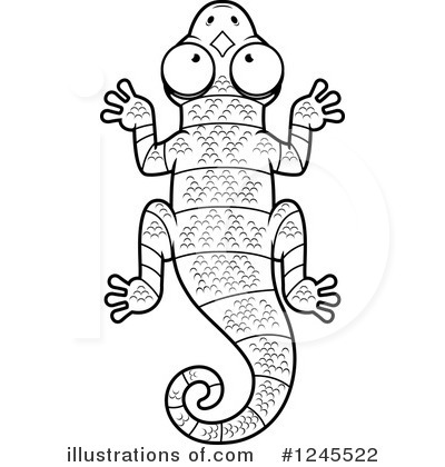 Chameleon Clipart #1245522 by Cory Thoman