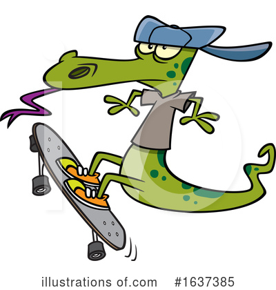 Lizard Clipart #1637385 by toonaday