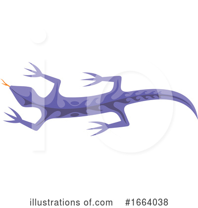 Royalty-Free (RF) Lizard Clipart Illustration by Any Vector - Stock Sample #1664038
