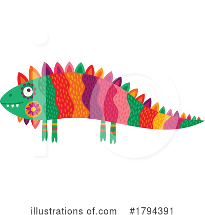 Lizard Clipart #1794391 by Vector Tradition SM