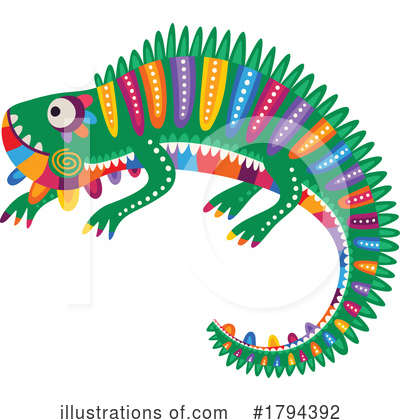 Lizards Clipart #1794392 by Vector Tradition SM