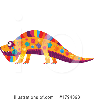 Royalty-Free (RF) Lizard Clipart Illustration by Vector Tradition SM - Stock Sample #1794393