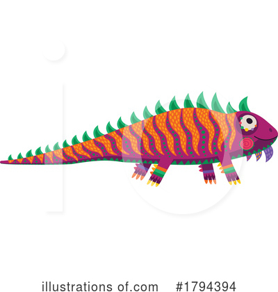 Lizard Clipart #1794394 by Vector Tradition SM