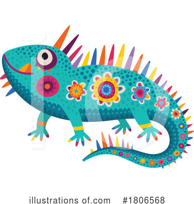 Royalty-Free (RF) Lizard Clipart Illustration by Vector Tradition SM - Stock Sample #1806568