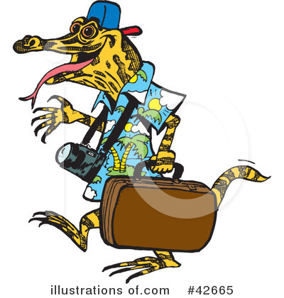 Royalty-Free (RF) Lizard Clipart Illustration by Dennis Holmes Designs - Stock Sample #42665