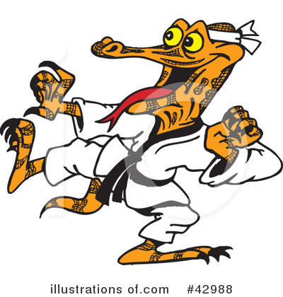 Karate Clipart #42988 by Dennis Holmes Designs