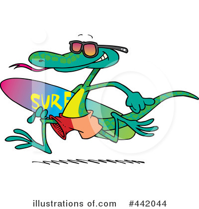 Royalty-Free (RF) Lizard Clipart Illustration by toonaday - Stock Sample #442044