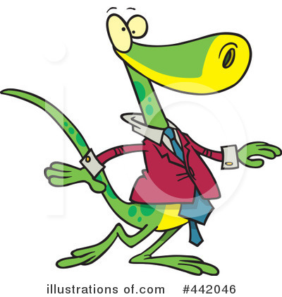 Royalty-Free (RF) Lizard Clipart Illustration by toonaday - Stock Sample #442046