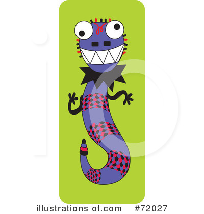 Royalty-Free (RF) Lizard Clipart Illustration by inkgraphics - Stock Sample #72027
