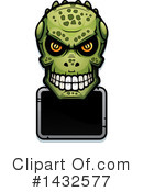 Lizardman Skull Clipart #1432577 by Cory Thoman