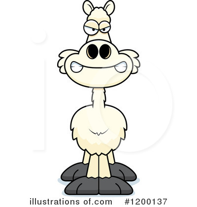 Royalty-Free (RF) Llama Clipart Illustration by Cory Thoman - Stock Sample #1200137