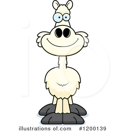 Royalty-Free (RF) Llama Clipart Illustration by Cory Thoman - Stock Sample #1200139