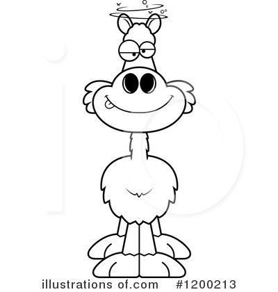 Royalty-Free (RF) Llama Clipart Illustration by Cory Thoman - Stock Sample #1200213