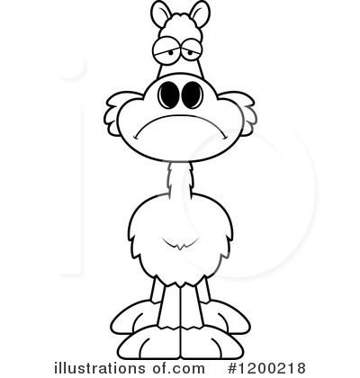 Royalty-Free (RF) Llama Clipart Illustration by Cory Thoman - Stock Sample #1200218