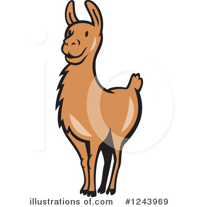 Royalty-Free (RF) Llama Clipart Illustration by patrimonio - Stock Sample #1243969