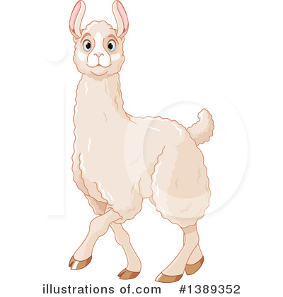 Royalty-Free (RF) Llama Clipart Illustration by Pushkin - Stock Sample #1389352