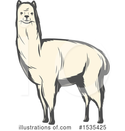 Royalty-Free (RF) Llama Clipart Illustration by Vector Tradition SM - Stock Sample #1535425