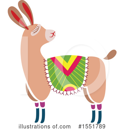 Royalty-Free (RF) Llama Clipart Illustration by Cherie Reve - Stock Sample #1551789