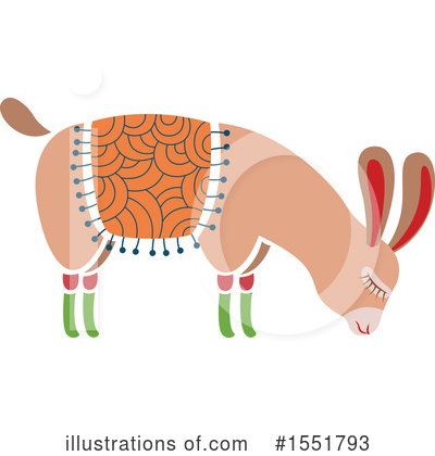 Royalty-Free (RF) Llama Clipart Illustration by Cherie Reve - Stock Sample #1551793