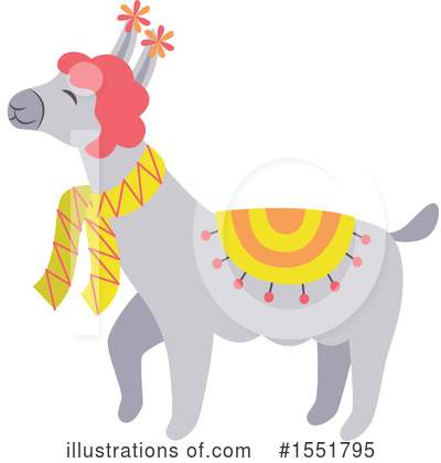 Royalty-Free (RF) Llama Clipart Illustration by Cherie Reve - Stock Sample #1551795