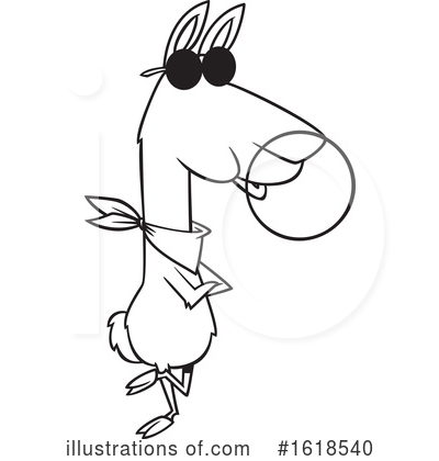 Royalty-Free (RF) Llama Clipart Illustration by toonaday - Stock Sample #1618540