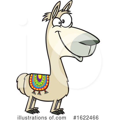 Royalty-Free (RF) Llama Clipart Illustration by toonaday - Stock Sample #1622466