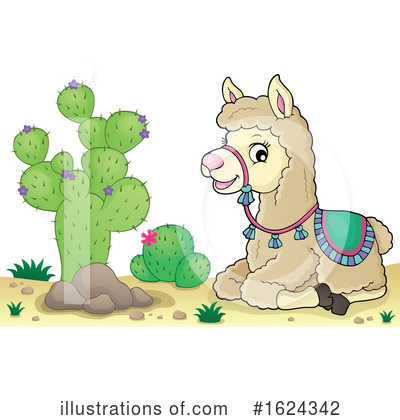 Royalty-Free (RF) Llama Clipart Illustration by visekart - Stock Sample #1624342