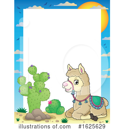 Royalty-Free (RF) Llama Clipart Illustration by visekart - Stock Sample #1625629