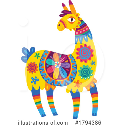 Royalty-Free (RF) Llama Clipart Illustration by Vector Tradition SM - Stock Sample #1794386