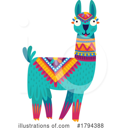 Llama Clipart #1794388 by Vector Tradition SM