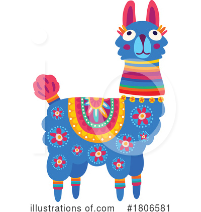 Royalty-Free (RF) Llama Clipart Illustration by Vector Tradition SM - Stock Sample #1806581