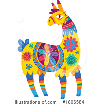 Royalty-Free (RF) Llama Clipart Illustration by Vector Tradition SM - Stock Sample #1806584
