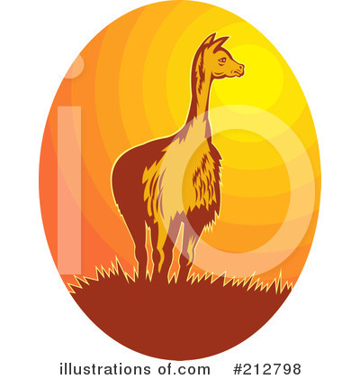 Royalty-Free (RF) Llama Clipart Illustration by patrimonio - Stock Sample #212798