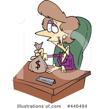 Royalty-Free (RF) Loan Clipart Illustration by toonaday - Stock Sample #440494