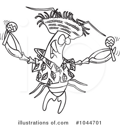 Royalty-Free (RF) Lobster Clipart Illustration by toonaday - Stock Sample #1044701