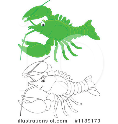 Royalty-Free (RF) Lobster Clipart Illustration by Alex Bannykh - Stock Sample #1139179