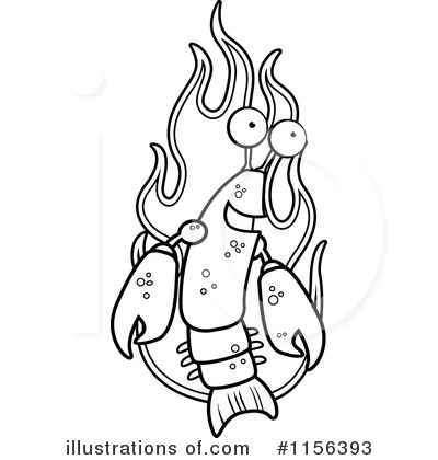 Royalty-Free (RF) Lobster Clipart Illustration by Cory Thoman - Stock Sample #1156393