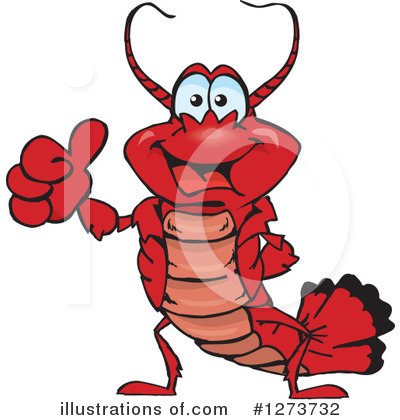 Lobster Clipart #1273732 by Dennis Holmes Designs