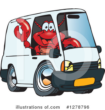 Royalty-Free (RF) Lobster Clipart Illustration by Dennis Holmes Designs - Stock Sample #1278796