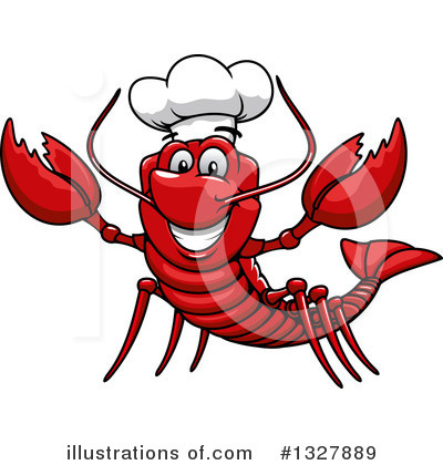 Royalty-Free (RF) Lobster Clipart Illustration by Vector Tradition SM - Stock Sample #1327889