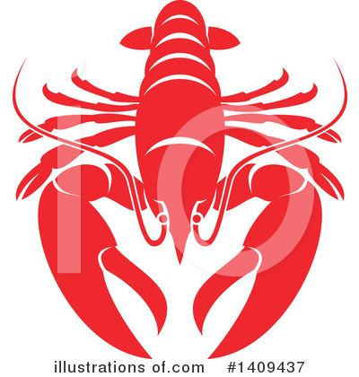 Lobster Clipart #1409437 by Vector Tradition SM
