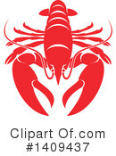 Lobster Clipart #1409437 by Vector Tradition SM