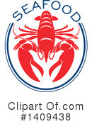 Lobster Clipart #1409438 by Vector Tradition SM