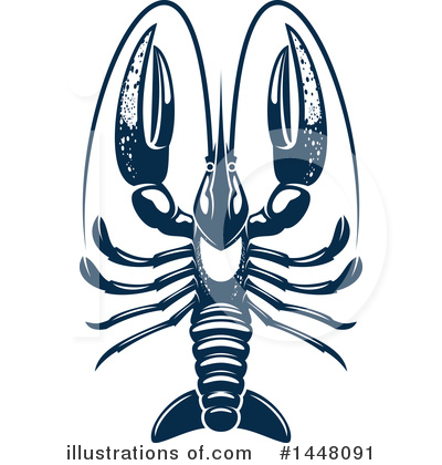 Royalty-Free (RF) Lobster Clipart Illustration by Vector Tradition SM - Stock Sample #1448091