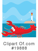 Lobster Clipart #19888 by Maria Bell