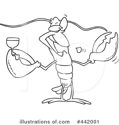 Lobster Clipart #442001 by toonaday