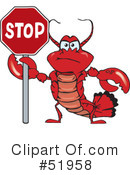 Lobster Clipart #51958 by Dennis Holmes Designs