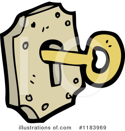 Royalty-Free (RF) Lock And Key Clipart Illustration by lineartestpilot - Stock Sample #1183969