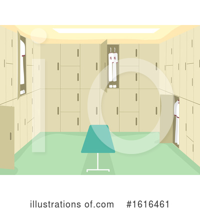 Royalty-Free (RF) Locker Room Clipart Illustration by BNP Design Studio - Stock Sample #1616461